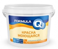 FORMULA Краска моющаяся белая QBD полиакр 3 кг/8